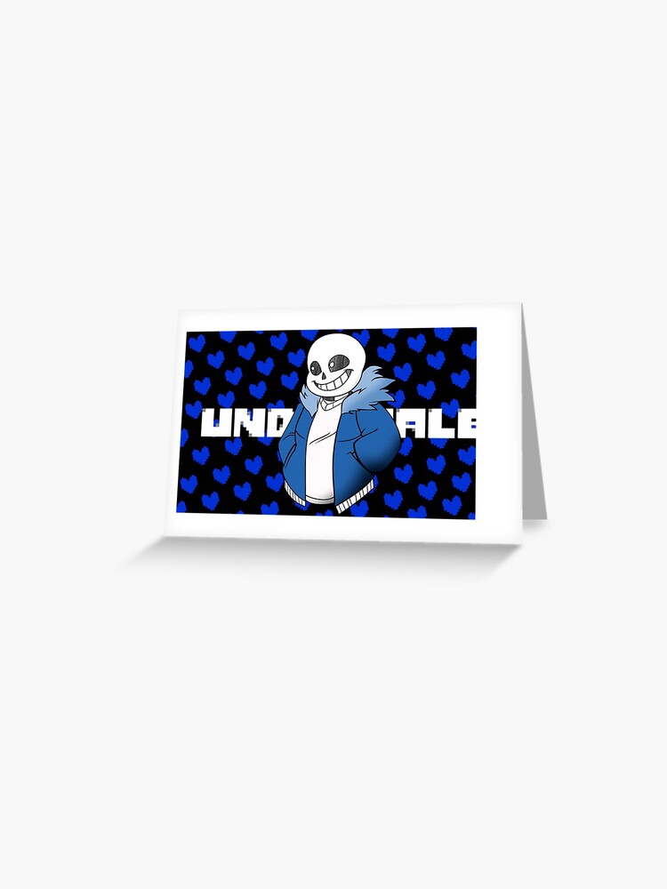 Undertale Sans! Vector Greeting Card for Sale by Hansbald