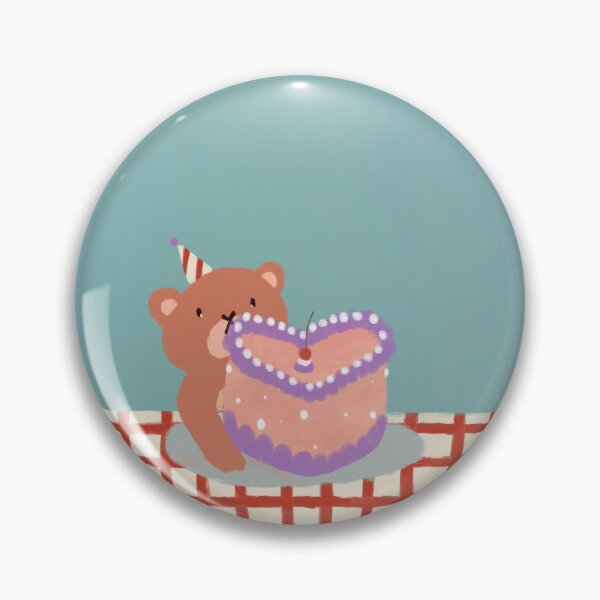 Item preview, Birthday Bear with His Birthday Cake designed and sold by ardhemis.