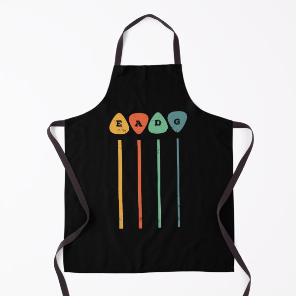 Item preview, EADG Bass Strings Guitar Picks Retro Theme designed and sold by nightsworthy.