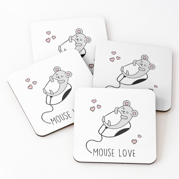 Item preview, Mouse Love Cute Pun Art designed and sold by Alma---.