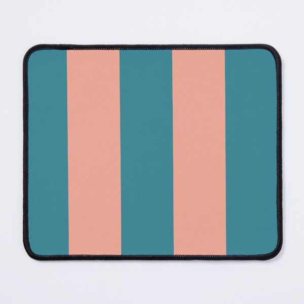 Item preview, Bright Joyful Teal and Coral Orange Stripes designed and sold by NECHSTORE.