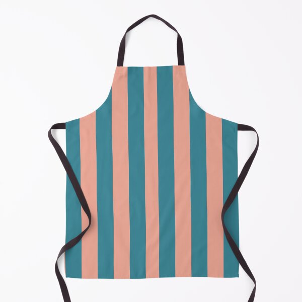 Item preview, Bright Joyful Teal and Coral Orange Stripes designed and sold by NECHSTORE.