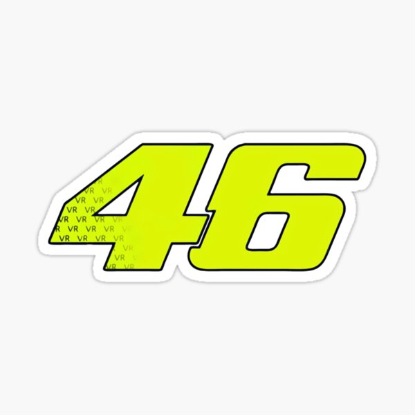 46 number sticker for bike