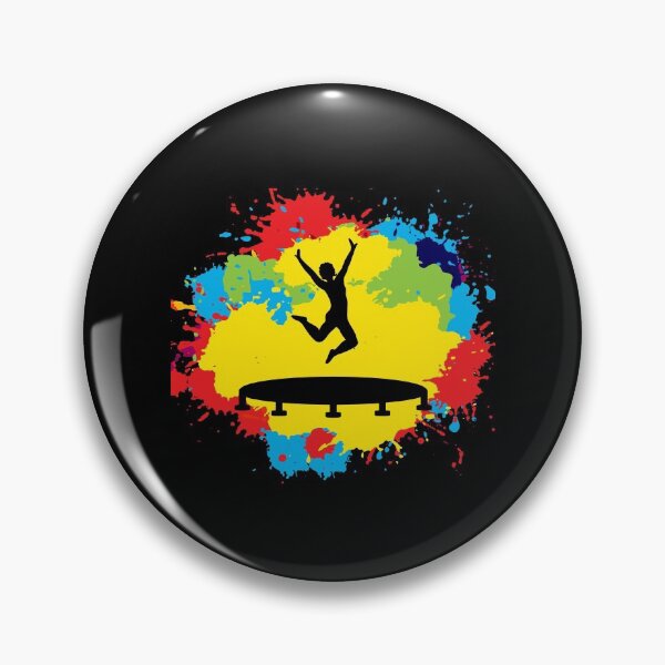 Item preview, Trampoline Park Jumping Jumper Indoor Playground Watercolor designed and sold by CuteDesigns1.