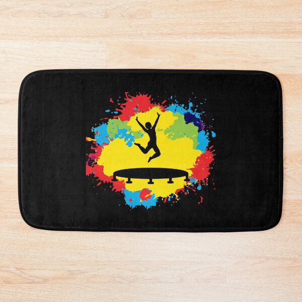 Artikelvorschau, Trampolin Park Jumping Jumper Indoor Spielplatz Aquarell entworfen und verkauft von CuteDesigns1.