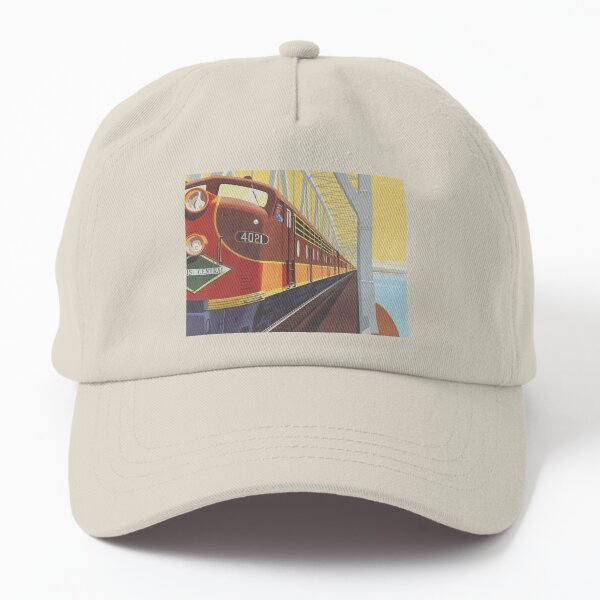 Classic Illinois Central Railroad Poster Dad Hat