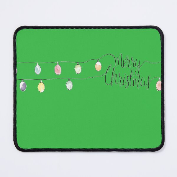 Item preview, Merry Christmas String Lights on Green designed and sold by AlteredAtelier.