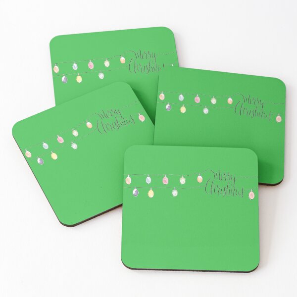 Item preview, Merry Christmas String Lights on Green designed and sold by AlteredAtelier.