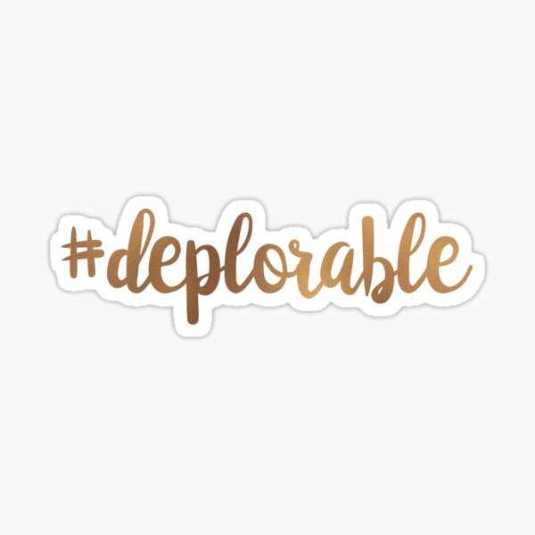 Hashtag Deplorable Sticker