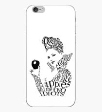 The Evil Queen - Calligram - color WHITE iPhone Case