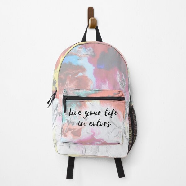 Item preview, Live your life in colors - Colorful life quotes designed and sold by DigitalArtTrend.