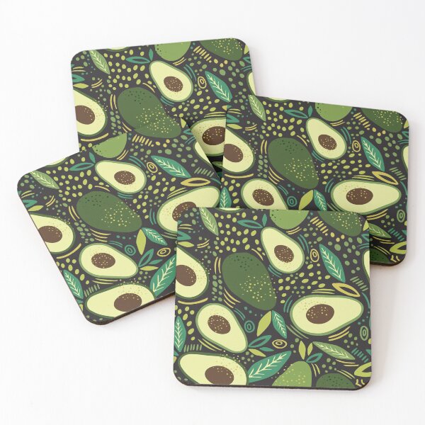 Item preview, Avocado seamless for eco and healthy food designed and sold by RoslynArt.