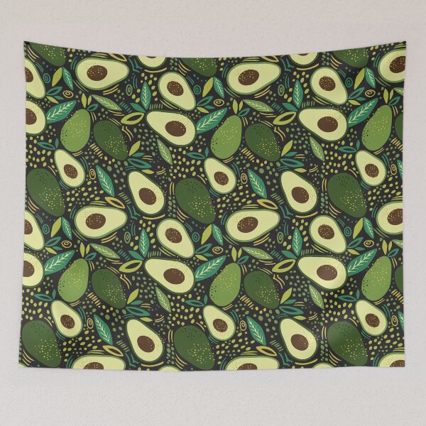 Item preview, Avocado seamless for eco and healthy food designed and sold by RoslynArt.