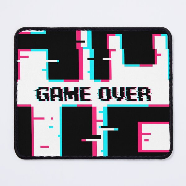 Glitching Game Over Mouse Pad