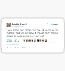 Trump Haters and Losers tweet Sticker
