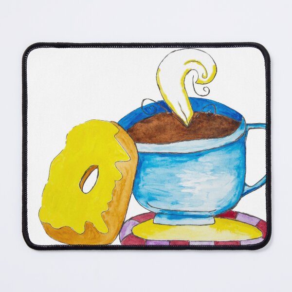 Item preview, Doughnut and a Coffee designed and sold by AliCatOriginals.