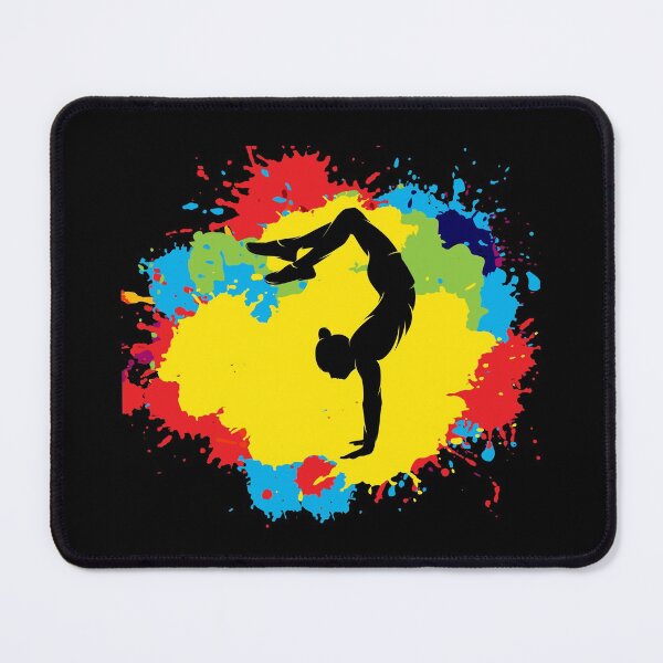 Item preview, Gymnastics Gymnast Trampoline Tumbling Watercolor designed and sold by CuteDesigns1.