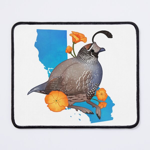 Item preview, California Quail and Poppies designed and sold by Phoenix of Starlight.