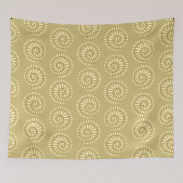 Item preview, Golden colored oil painting floral pattern designed and sold by IrinaIkar.