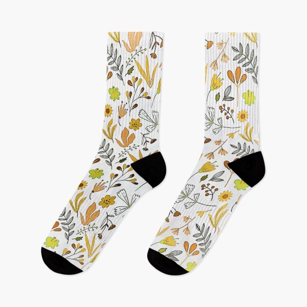Artikelvorschau, Vintage-Herbst-Themen-Blumen-Wiederholungsmuster entworfen und verkauft von BuxomBabe21.