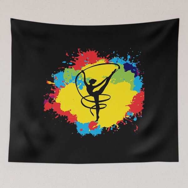 Item preview, Rhythmic Gymnastics Ribbon Gymnast Watercolor designed and sold by CuteDesigns1.