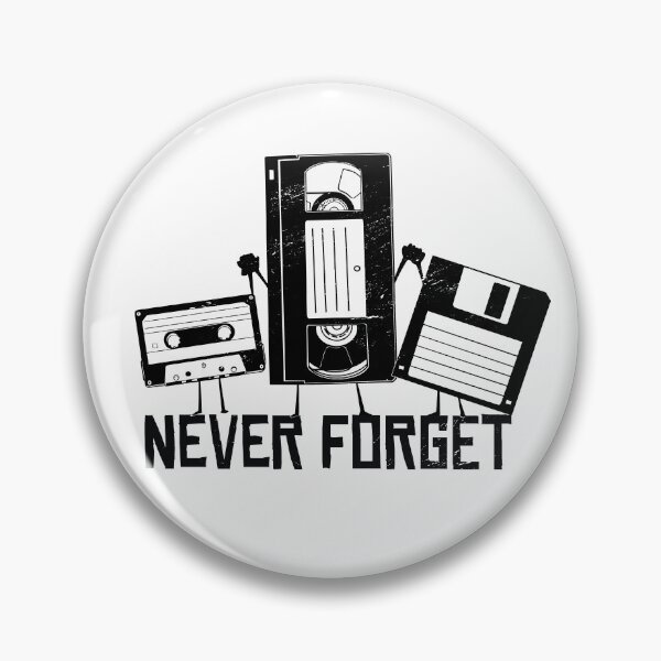 Item preview, Never Forget - Funny Retro Cassette Tape, VHS Tape, Floppy Disk designed and sold by PinkDonutTees.