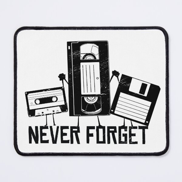 Item preview, Never Forget - Funny Retro Cassette Tape, VHS Tape, Floppy Disk designed and sold by PinkDonutTees.