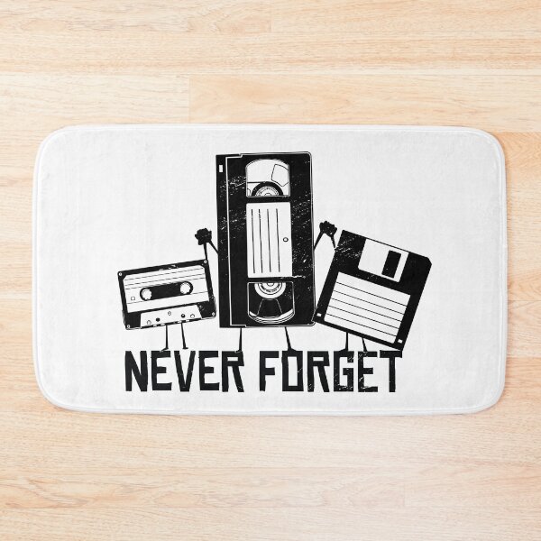 Item preview, Never Forget - Funny Retro Cassette Tape, VHS Tape, Floppy Disk designed and sold by PinkDonutTees.