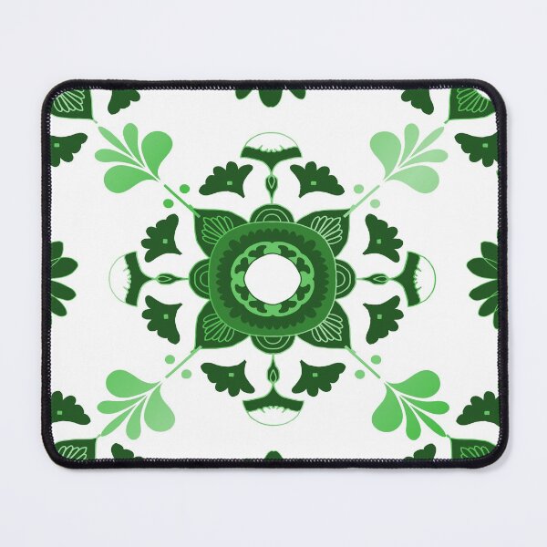 Item preview, Winter Chinoiserie Floral in Green and White designed and sold by AlteredAtelier.