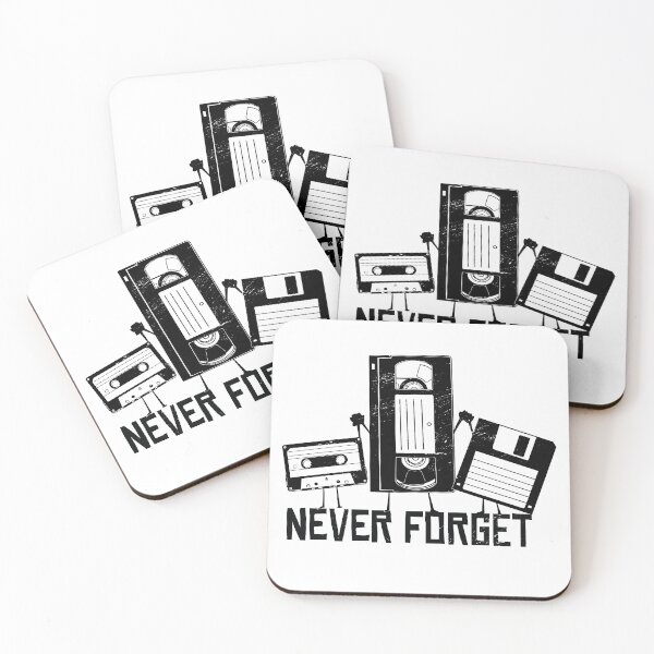 Item preview, Never Forget - Funny Retro Cassette Tape, VHS Tape, Floppy Disk designed and sold by PinkDonutTees.