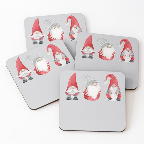 Item preview, Three Funny Christmas Gnomes As Blue And Purple Gnomes With Easter Eggs - Three Funny Christmas Gnomes designed and sold by lodarohit.
