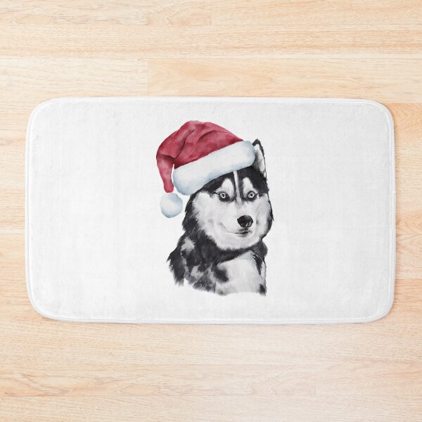 Item preview, Malamute Husky Santa design-gift for dog lovers designed and sold by BRtisticDesigns.