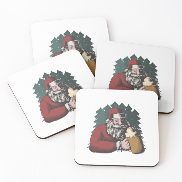 Item preview, Beer Drinking Santa Claus-funny gift for adults designed and sold by BRtisticDesigns.