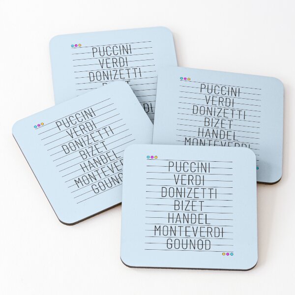 Item preview, I Love Opera Music List of Opera Composers designed and sold by ClickForMore.