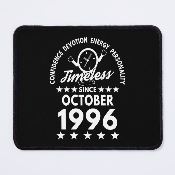 Item preview, October Birthday Timeless Person -1996 - White Text designed and sold by MoonsmileProd.