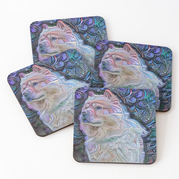 Item preview, Chow Chow Standing Tall and Proud in Purple Psychedelic Dog Garden Dog Lover designed and sold by Hanlar.