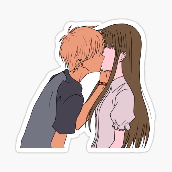 Fruits Basket Kyo and Tohru Sticker kiss and hug Season 3 Holo -   Portugal