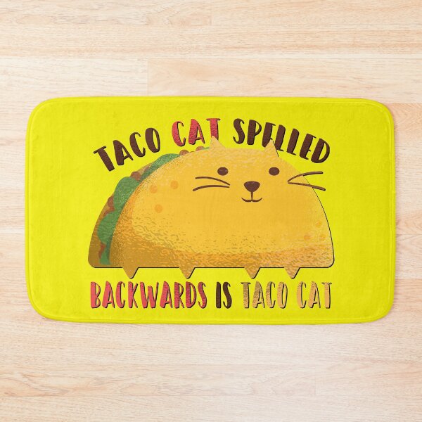 Item preview, Taco Cat Spelled Backwards Is Taco Cat - Funny Palindrome Wordplay designed and sold by PinkDonutTees.