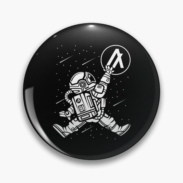 Artikelvorschau, Space Man Astronaut Jump Algorand ALGO Coin To The Moon Crypto Token Cryptocurrency Blockchain Wallet entworfen und verkauft von AriellaGross.