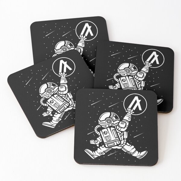 Item preview, Space Man Astronaut Jump Algorand ALGO Coin To The Moon Crypto Token Cryptocurrency Blockchain Wallet designed and sold by AriellaGross.