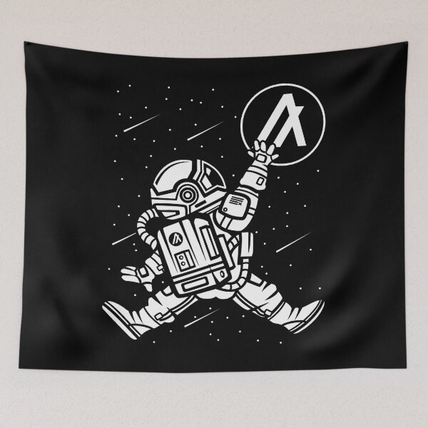 Item preview, Space Man Astronaut Jump Algorand ALGO Coin To The Moon Crypto Token Cryptocurrency Blockchain Wallet designed and sold by AriellaGross.