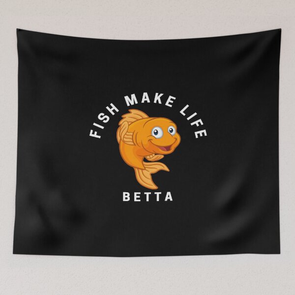 Item preview, Fish Make Life Betta designed and sold by OfficeFortune.
