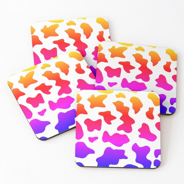 Item preview, Rainbow Cow Skin Print designed and sold by mewsis.