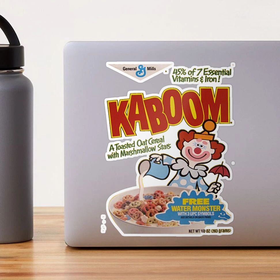 Kaboom Cereal box, 1990 I didn't realize this cereal was a