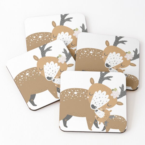 Item preview, Cute cartoon raindeer art designed and sold by SketchprintsUK.