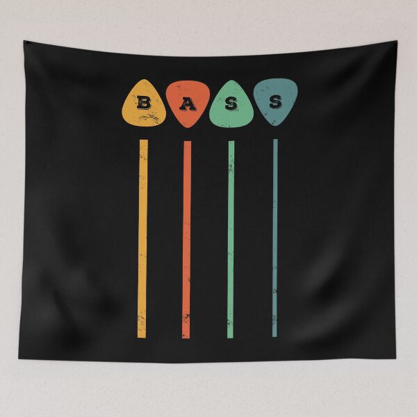 Item preview, Bass Guitar Picks Bass Strings Retro Theme designed and sold by nightsworthy.