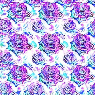 Artwork thumbnail, Abstract Roses (light) by RoxanneG