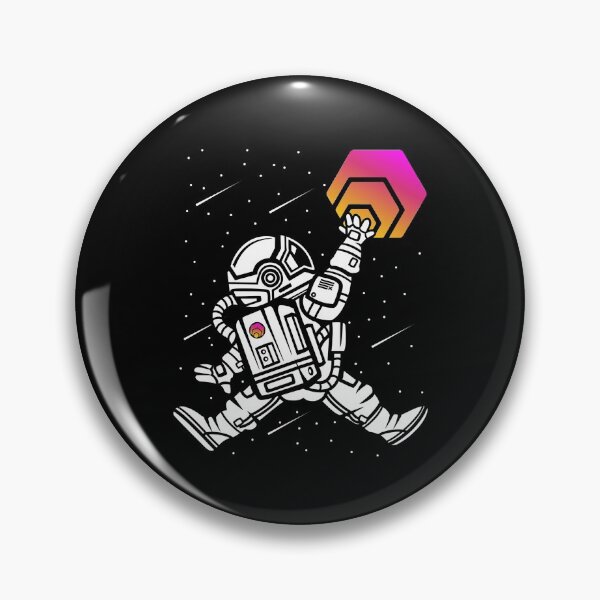 Item preview, Space Man Astronaut Jump HEX Coin To The Moon HEX Crypto Token Cryptocurrency Blockchain Wallet designed and sold by AriellaGross.