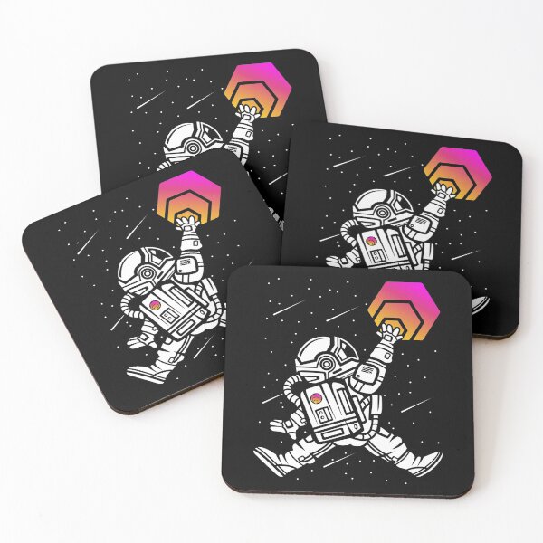 Item preview, Space Man Astronaut Jump HEX Coin To The Moon HEX Crypto Token Cryptocurrency Blockchain Wallet designed and sold by AriellaGross.