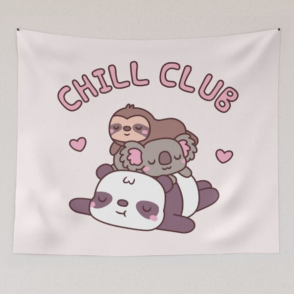 Item preview, Cute Panda, Koala and Sloth, Chill Club Funny designed and sold by rustydoodle.